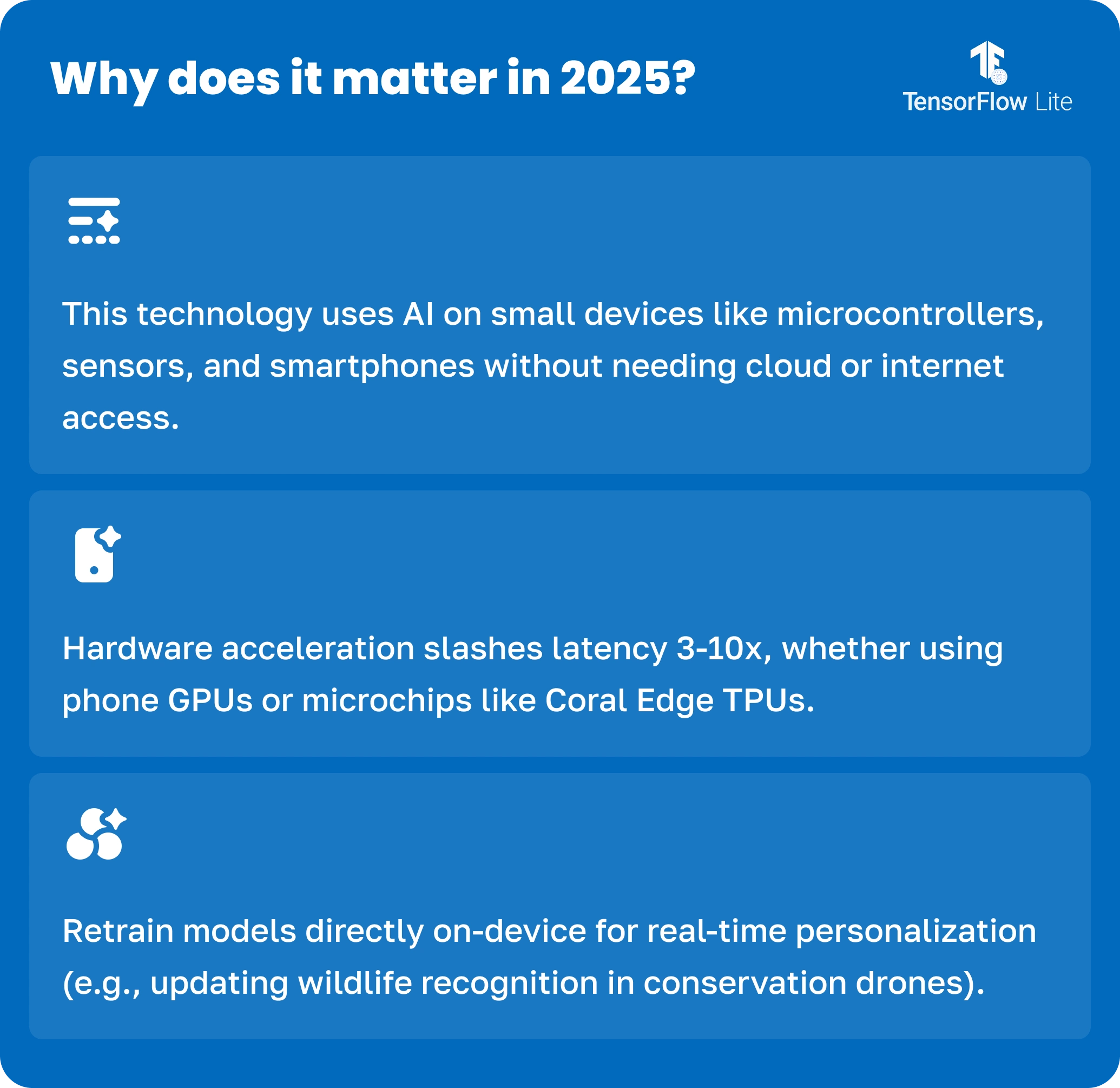 Why does TensoreFlow matter in 2025 for the article List of 6 Best AI Mobile App Development Tools in 2025